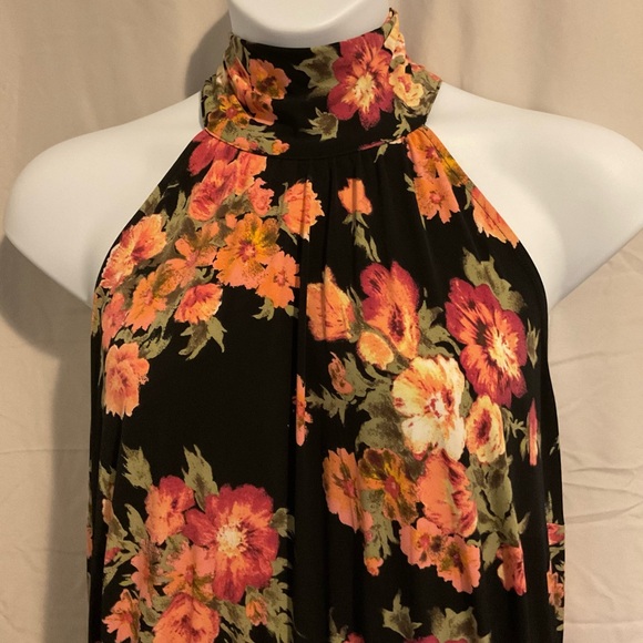 Lane Bryant plus size Halter Maxi Dress. Black Floral. Size 26/28. - Picture 2 of 8